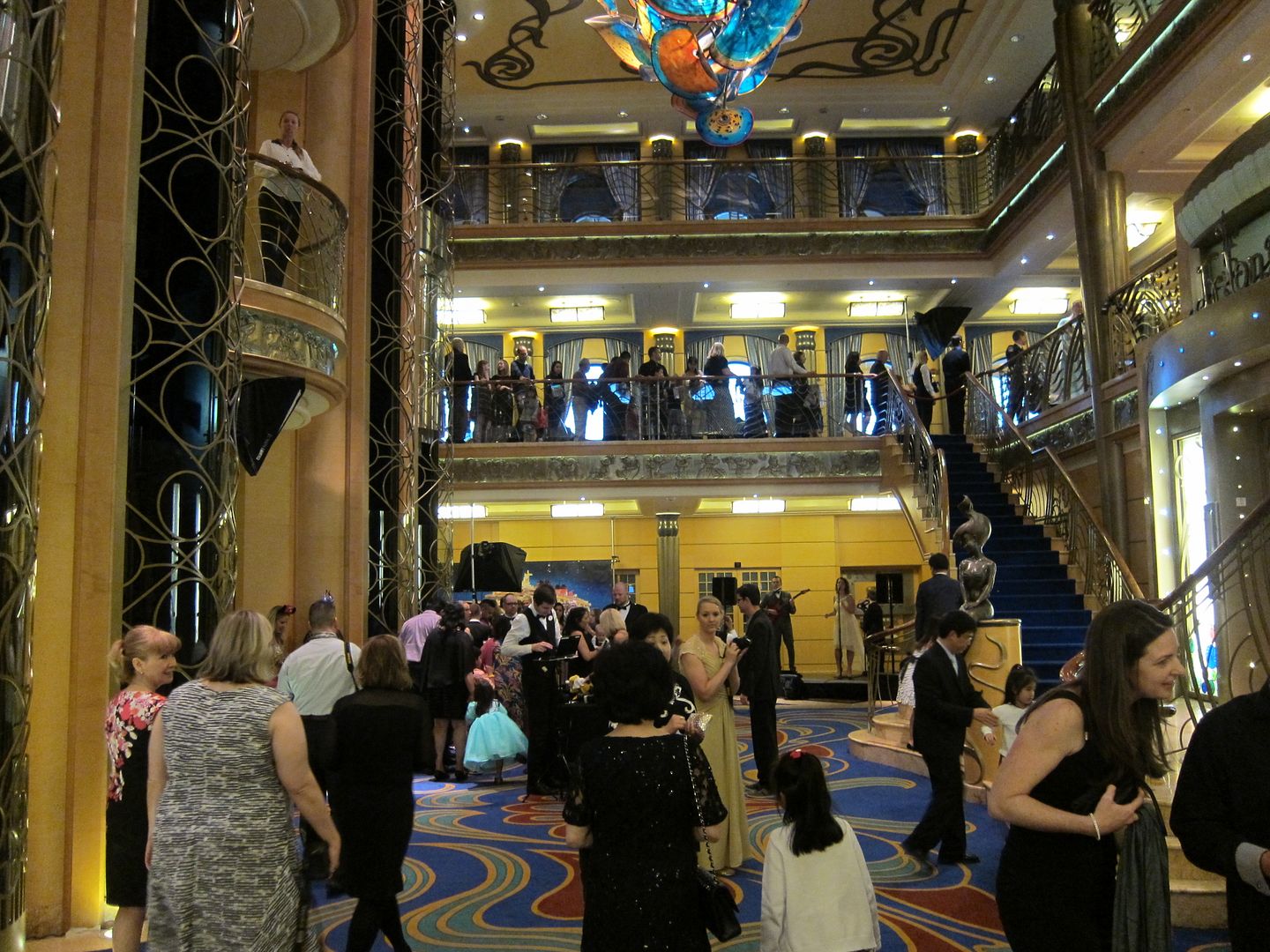 Captain's Reception on Formal Night Disney Alaska Cruise Trip Report 2014